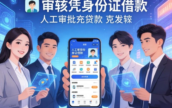 无需审核凭身份证借款，分析五个人工审批贷款软件