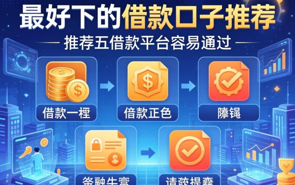 最好下的借款口子推荐，推荐五个借款平台容易通过