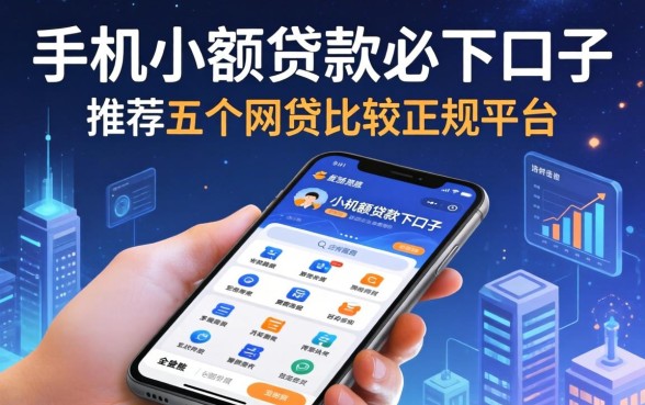 手机小额贷款必下口子，推荐五个网贷比较正规的平台