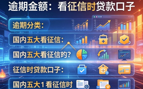 逾期金额的定义和分类，国内五大不看征信的贷款口子