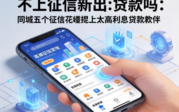 不上征信新出的贷款吗，同城五个征信花手机上太高利息贷款软件