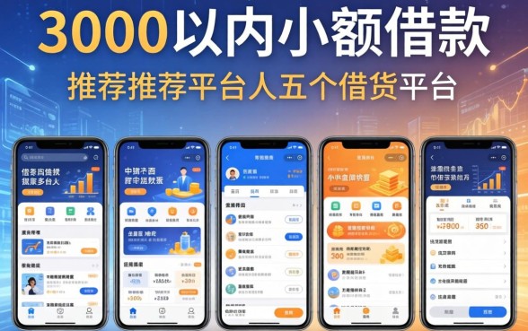 3000以内小额借款，推荐五个手机借钱平台