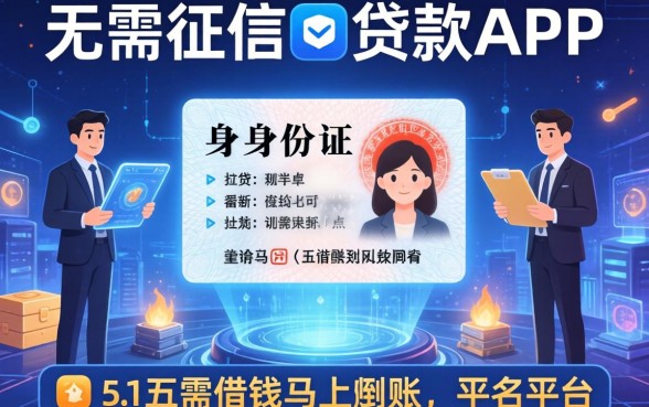不需征信的贷款app，总结五个身份证借钱马上到账的平台