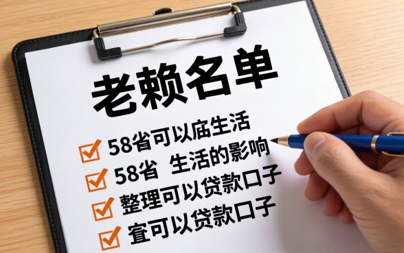 老赖名单对生活的影响，整理五个58岁可以贷款的口子