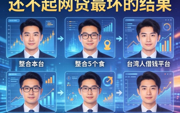 还不起网贷最坏的结果，整合5个台湾人借钱平台