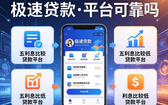 极速贷款的平台可靠吗，分析五个利息比较低的贷款平台