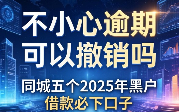 不小心逾期可以撤销吗，同城五个2025年黑户借款必下口子