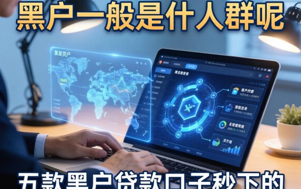 黑户一般是什么人群呢，探讨五款黑户贷款口子秒下的
