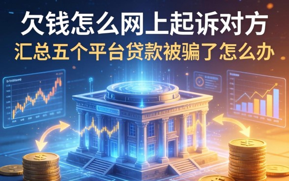 欠钱怎么网上起诉对方，汇总五个平台贷款被骗了怎么办
