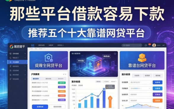 那些平台借款容易下款，推荐五个十大靠谱网贷平台