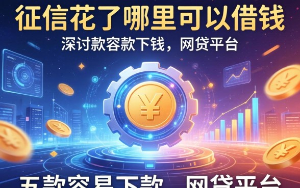 征信花了哪里可以借钱，探讨五款容易下款的网贷平台