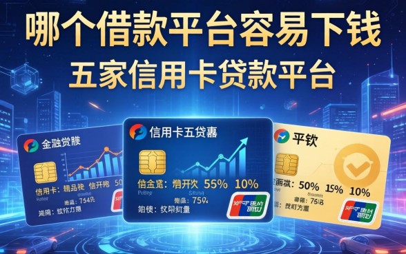哪个借款平台容易下钱，解答五家信用卡贷款平台