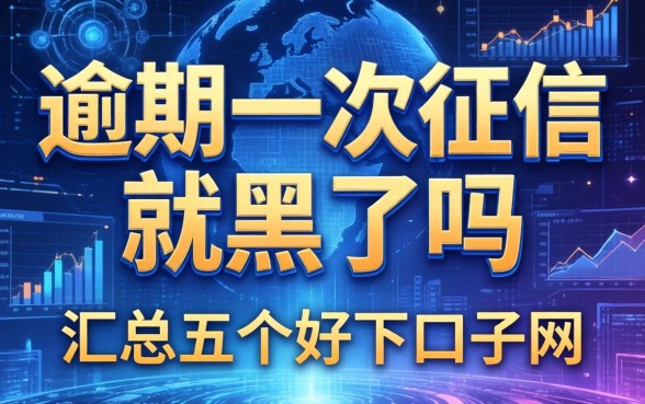 逾期一次征信就黑了吗，汇总五个好下口子网