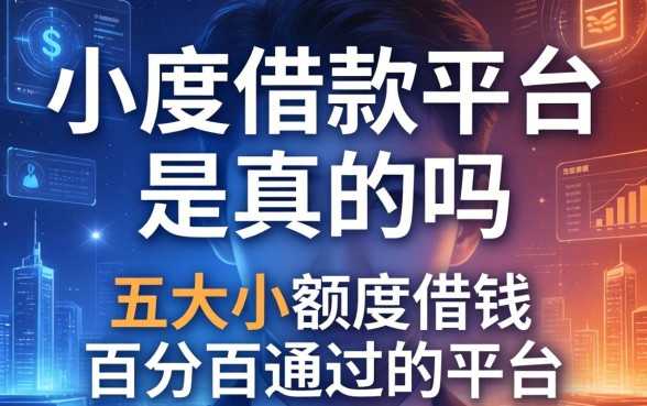 小度借款平台是真的吗，五大小额度借钱百分百通过的平台