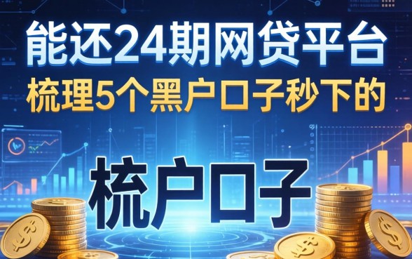 能还24期的网贷平台，梳理5个黑户口子秒下的