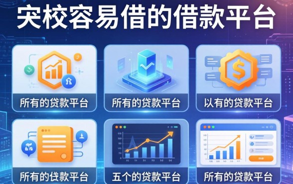 比较容易借的借款平台，介绍五个所有的贷款平台