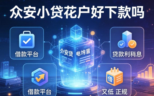 众安小贷花户好下款吗，分析五个借款平台贷款利息又低又正规