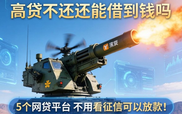 高炮不还还能借到钱吗，梳理5个网贷平台不用看征信可以放款的