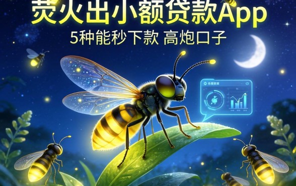 萤火虫小额贷款app，阐述5家夜间能秒下款的高炮口子