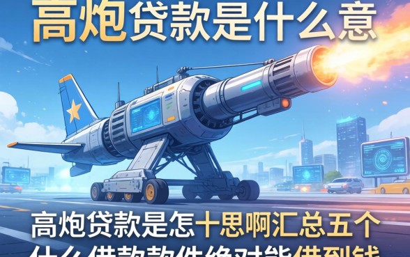 高炮贷款是什么意思啊，汇总五个什么借款软件绝对能借到钱