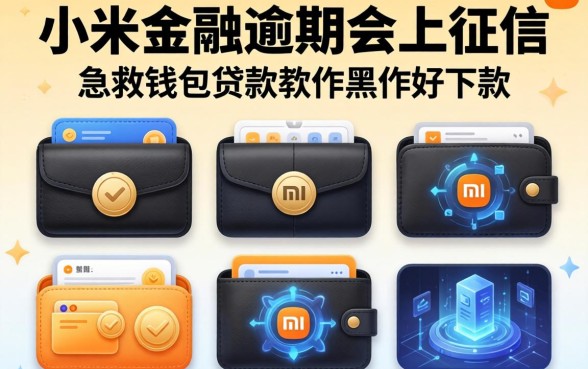 小米金融逾期会上征信，整理五个急救钱包贷款软件黑户好下款