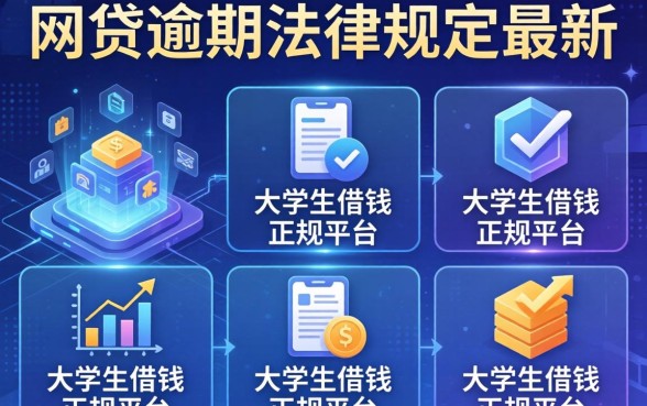 网贷逾期法律规定最新，整理五个大学生借钱的正规平台