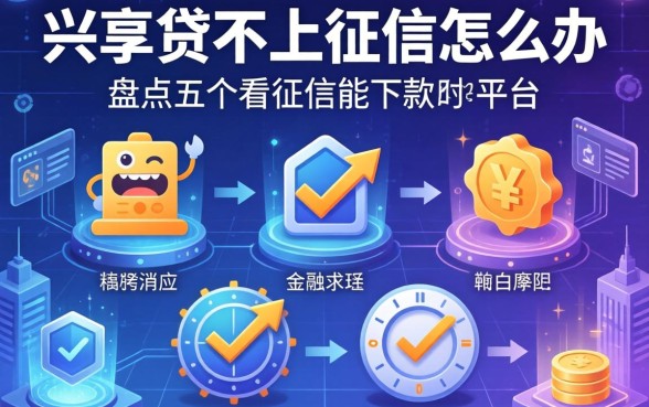 兴享贷不上征信怎么办，盘点五个不看征信能下款的平台