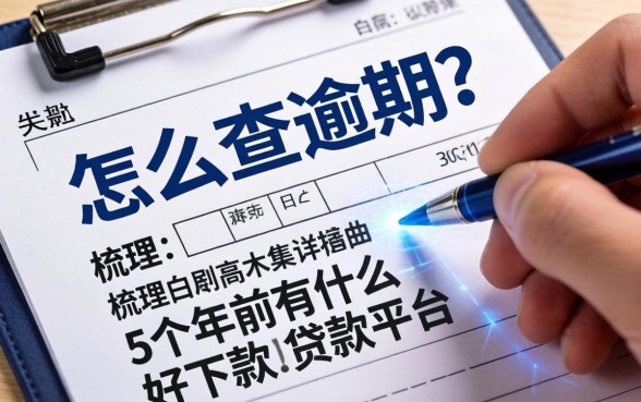 怎么查逾期的详细记录，梳理5个年前有什么好下款的贷款平台