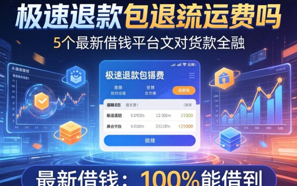 极速退款包退货运费吗，整合5个最新借钱的平台100%能借到