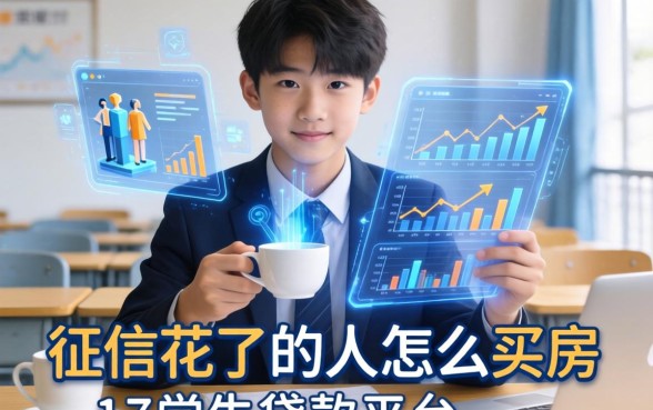 征信花了的人怎么买房，整理五个17岁学生贷款平台