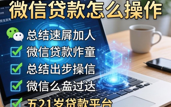 微信贷款怎么操作步骤，总结五个21岁贷款平台