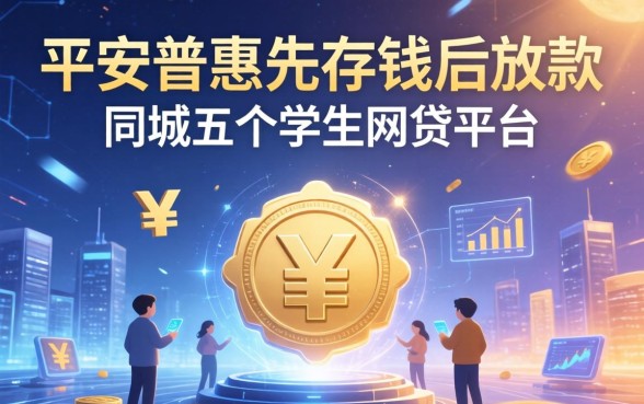 平安普惠先存钱后放款，同城五个学生网贷平台