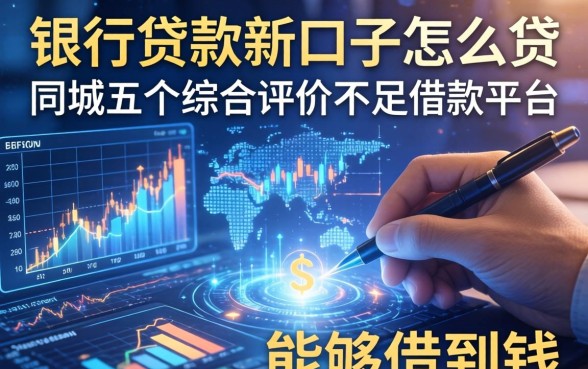 银行贷款新口子怎么贷，同城五个综合评价不足借款平台能够借到钱