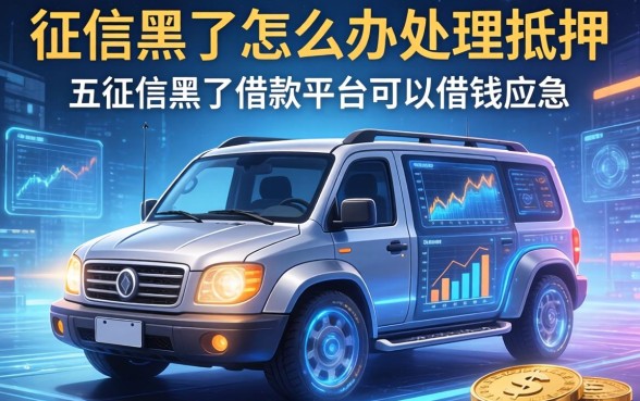 征信黑了怎么办理抵押，总结五个征信黑了借款平台可以借钱应急
