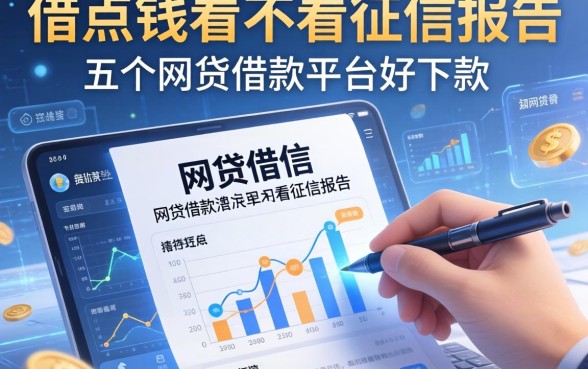 借点钱看不看征信报告，总结五个网贷借款平台好下款