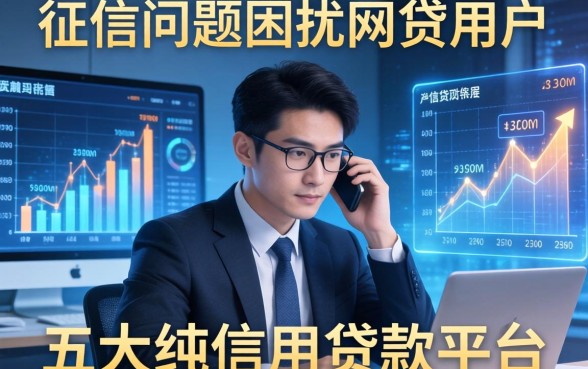 征信问题困扰网贷用户，五大纯信用贷款平台