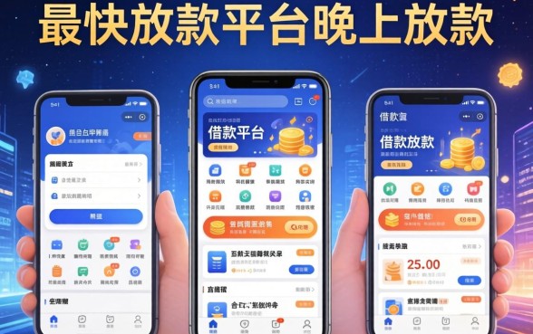 最快放款平台晚上放款，分析五个借款软件