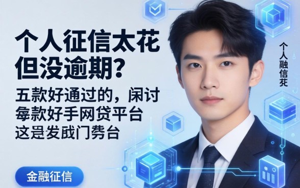 个人征信太花但没逾期，探讨五款好通过的网贷平台
