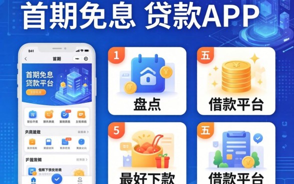 首期免息的贷款app，盘点五个最好下款的借款平台