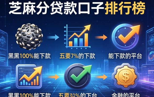 芝麻分贷款口子排行榜，分析五个黑户100%能下款的平台