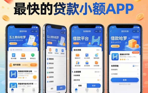 最快的贷款小额app，五大类似哈罗的借款软件平台