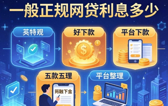 一般正规网贷利息多少，整理五个平台好下款