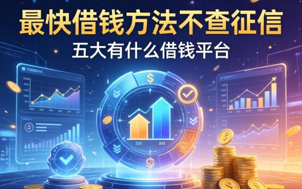 最快借钱方法不查征信，五大有什么借钱平台