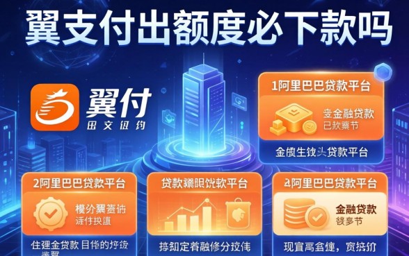 翼支付出额度必下款吗，介绍五个阿里巴巴贷款平台