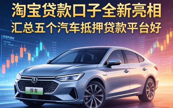 淘宝贷款口子全新亮相，汇总五个汽车抵押贷款平台好