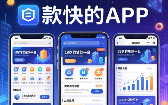 下款快的app有哪些，例举5个18岁的贷款平台