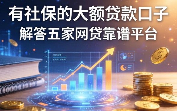 有社保的大额贷款口子，解答五家网贷靠谱平台