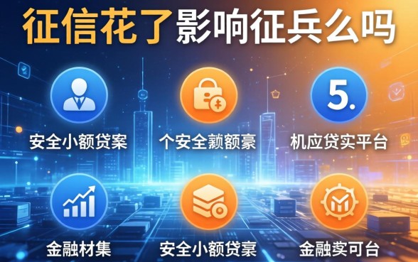 征信花了影响征兵么吗，例举5个安全小额贷款平台