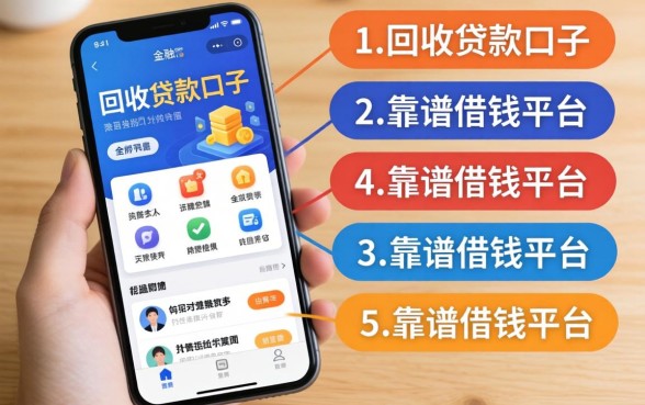 用手机回收贷款的口子，分析五个比较靠谱的借钱平台
