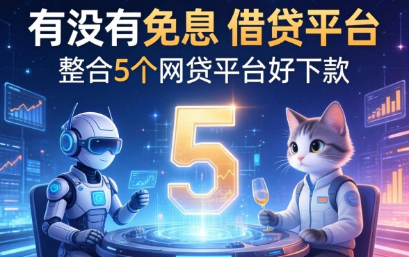 有没有免息的借贷平台，整合5个网贷平台好下款